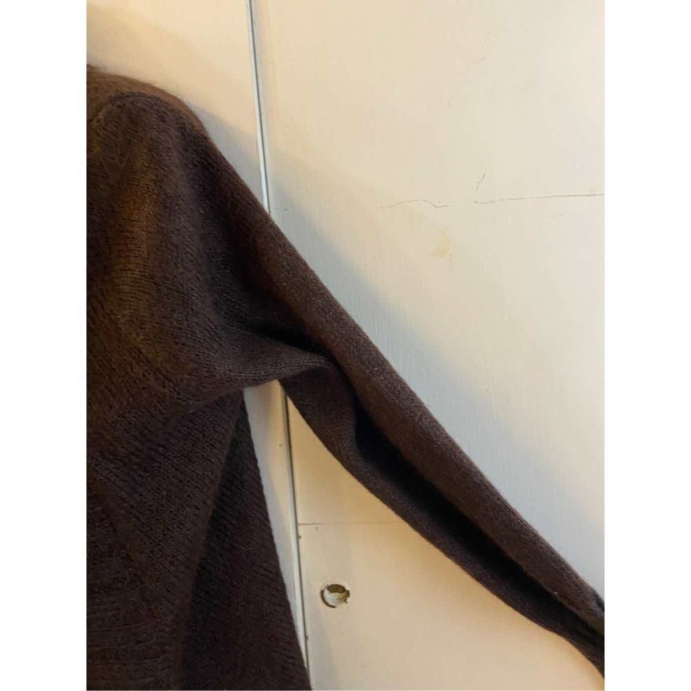 Vs Body by Victoria Mohair sweater brown large cowl neck cardigan "No Belt" L‎ - Picture 2 of 11